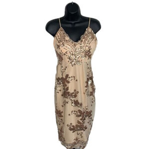 𝅺l’atiste By Amy Sequin Nude Dress